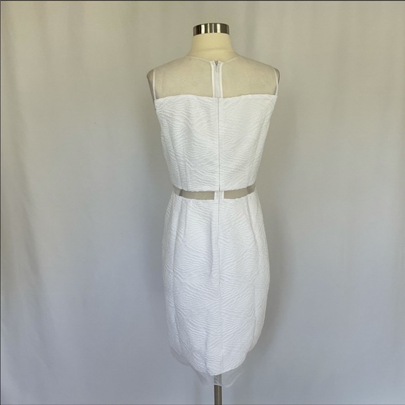 Calvin Klein White Dress with Sheer cutout - Picture 4 of 11